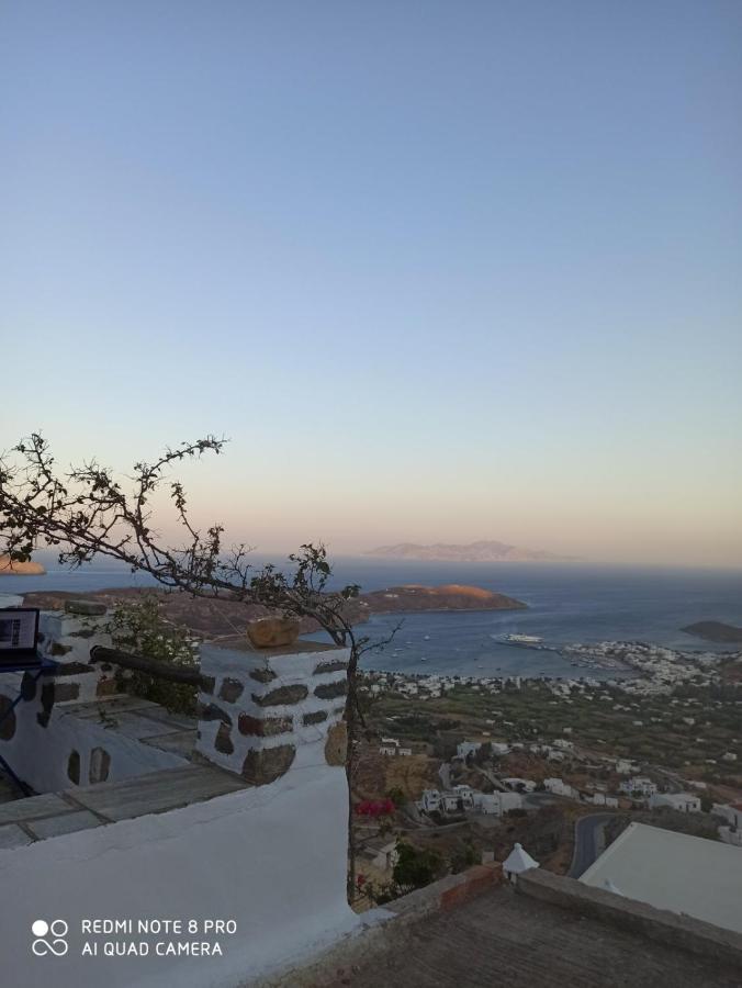 Traditional Stone House With Breathtaking View Serifos Town Eksteriør bilde